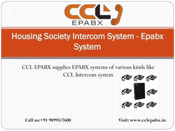 housing society intercom system epabx system