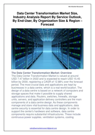 Data Center Transformation Market