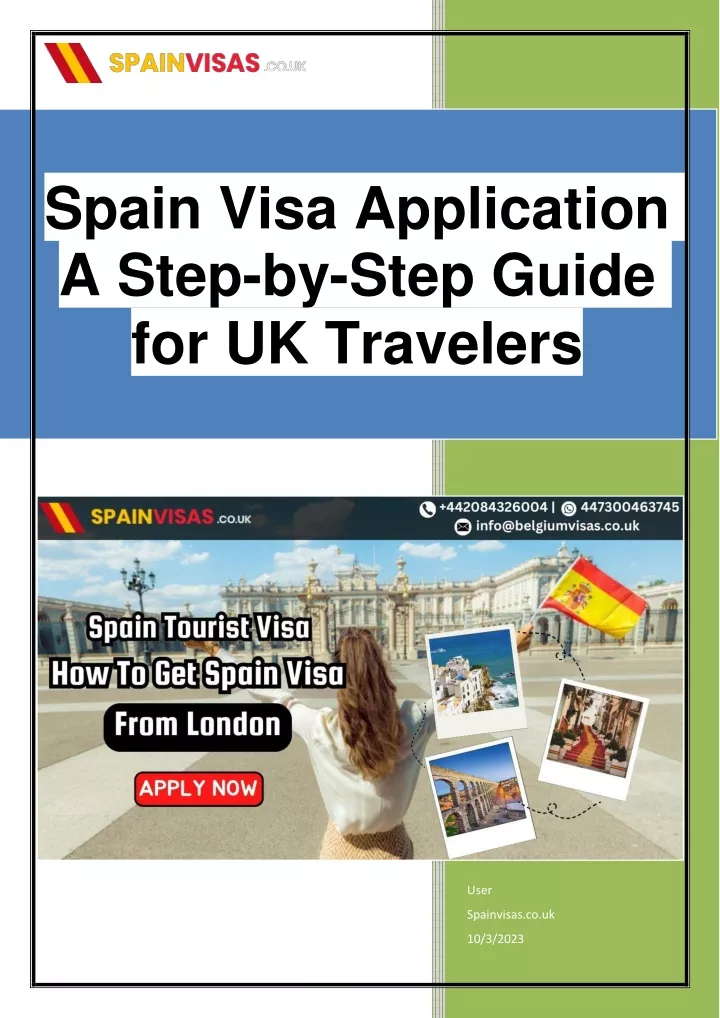 spain visa application a step by step guide