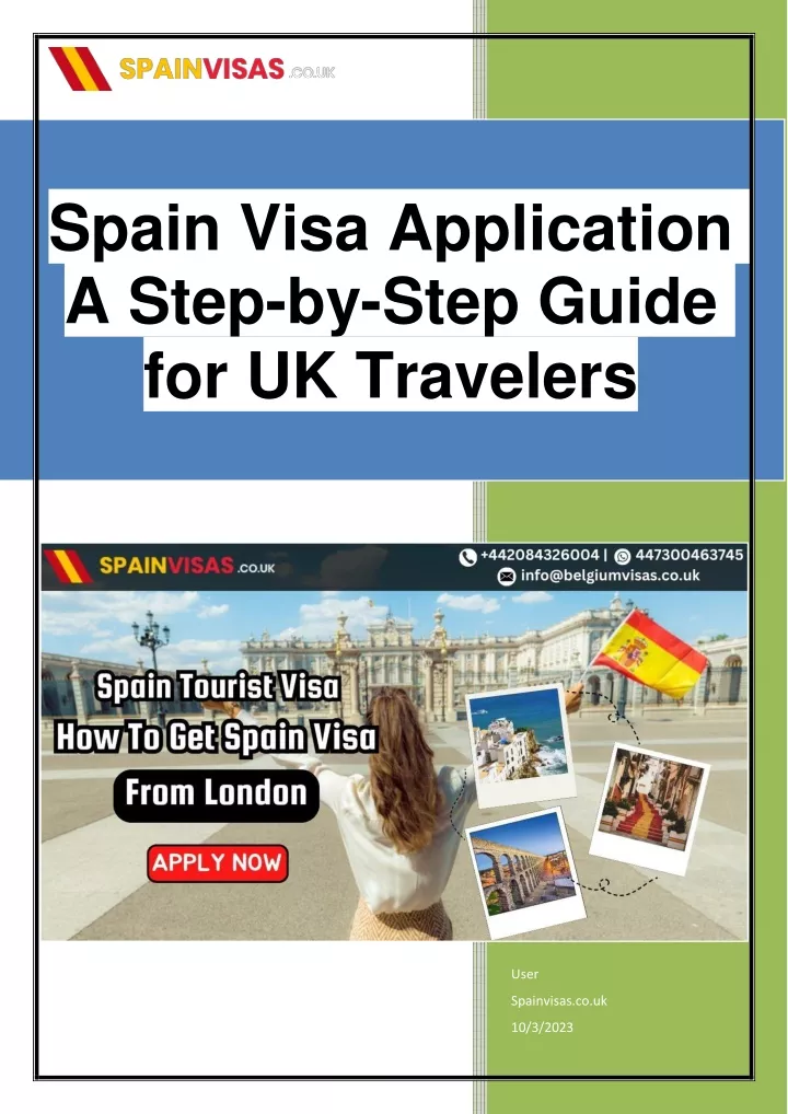 uk spain tourist visa