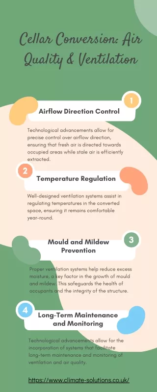 Cellar Conversion Air Quality and Ventilation