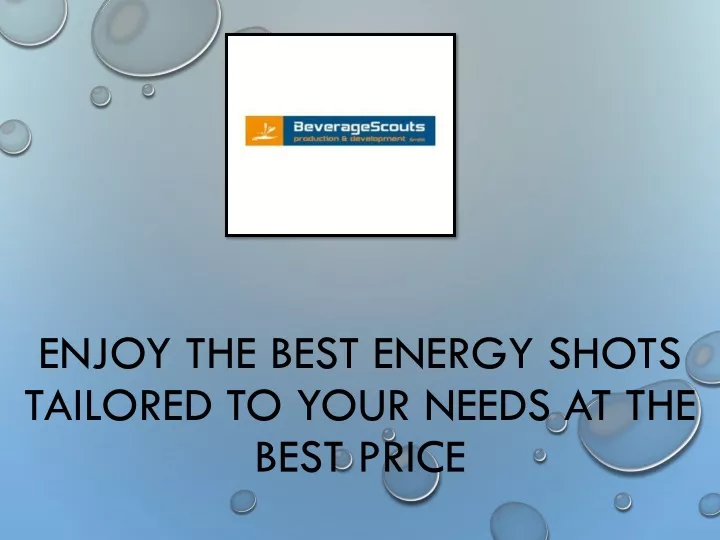 enjoy the best energy shots tailored to your needs at the best price