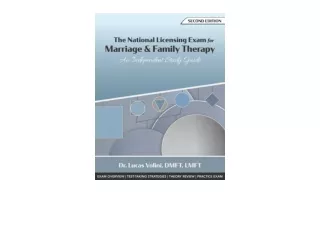 Ebook download The National Licensing Exam for Marriage and Family Therapy An In