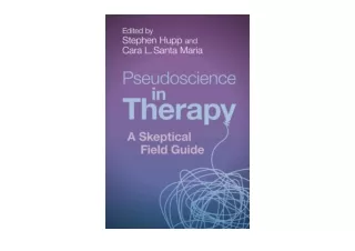 PDF read online Pseudoscience in Therapy full