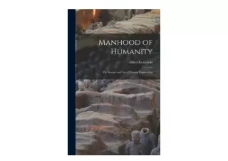 Download PDF Manhood of Humanity The Science and Art of Human Engineering free a