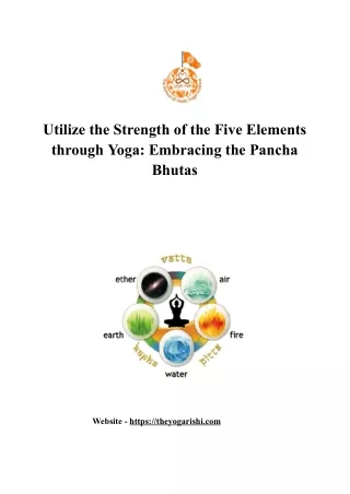 Utilize the Strength of the Five Elements through Yoga_ Embracing the Pancha Bhutas.docx