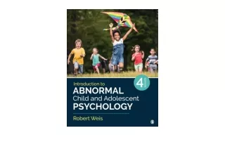 Kindle online PDF Introduction to Abnormal Child and Adolescent Psychology unlim