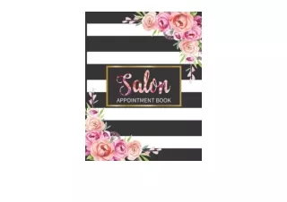 Download Salon Appointment Book Monthly Weekly and Daily Planner for Salons Hair