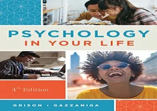 GET (️PDF️) DOWNLOAD Psychology in Your Life