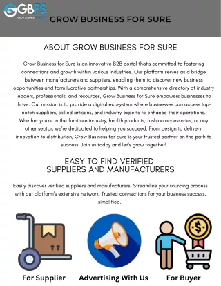 Welcome to Grow Business for Sure PDF