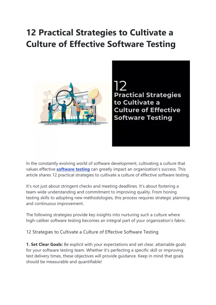 12 practical strategies to cultivate a culture