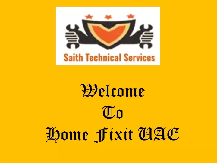 welcome to home fixit uae