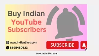Buy Indian YouTube Subscribers - IndianLikes