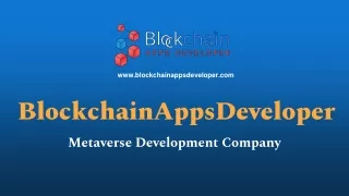 Metaverse Development Company - BlockchainAppsDeveloper