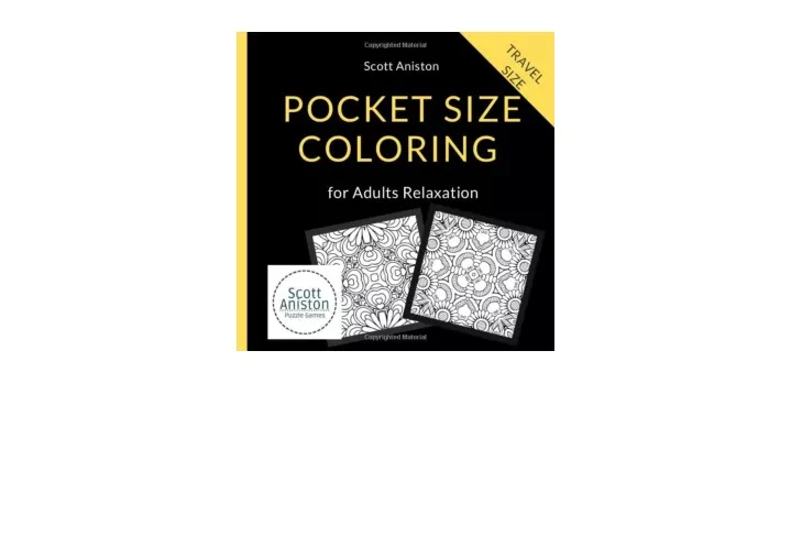 PPT Ebook download Pocket Size Coloring Books for Adults Relaxation