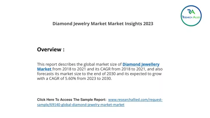 diamond jewelry market market insights 2023