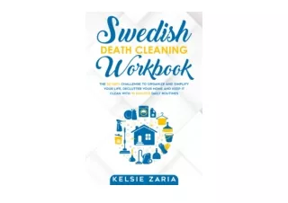 Ebook download Swedish Death Cleaning Workbook The 30 Days Challenge to Organize