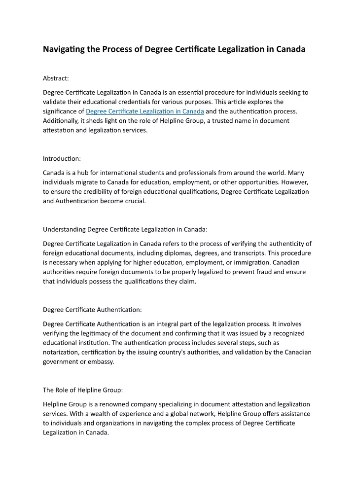 navigating the process of degree certificate