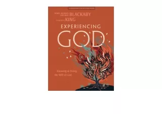 Ebook download Experiencing God   Bible Study Book with Video Access full