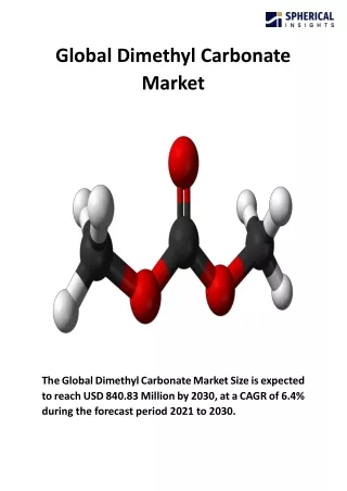 global dimethyl carbonate market