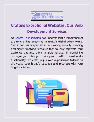 Crafting Exceptional Websites - Our Web Development Services