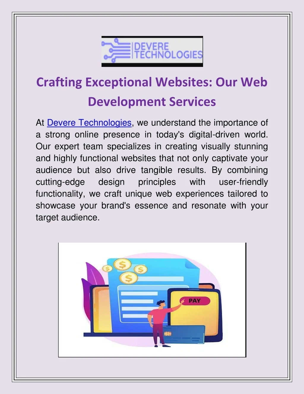 PPT - Crafting Exceptional Websites - Our Web Development Services ...