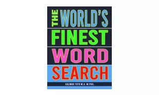 Download The Worlds Finest Word Search full