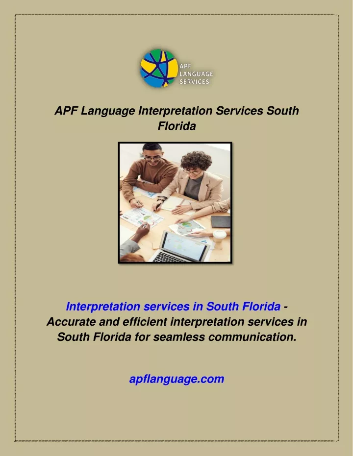 apf language interpretation services south florida