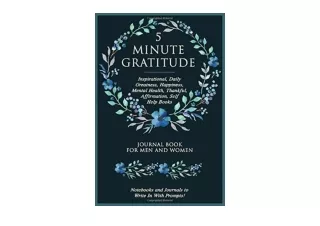 Download 5 Minute Gratitude Inspirational Daily Greatness Happiness Mental Healt