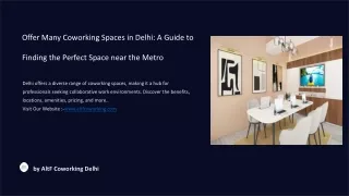 Coworking Space in Delhi and Shared OfficeSpace in Delhi Offer by AltF Delhi