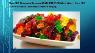 Blue CBD Gummies Reviews