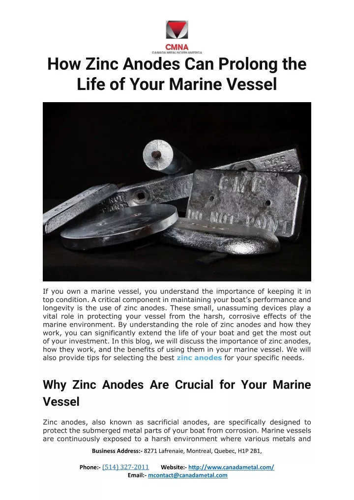 how zinc anodes can prolong the life of your