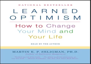 FREE READ [PDF] Learned Optimism: How to Change Your Mind and Your Life