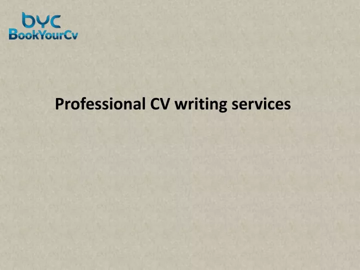 professional cv writing services