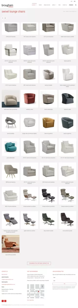 Branded Swivel Lounge Chairs for Furnished Home