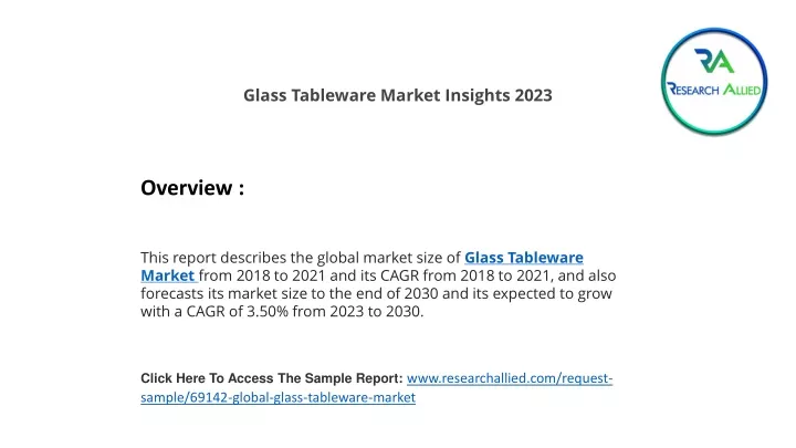 glass tableware market insights 2023