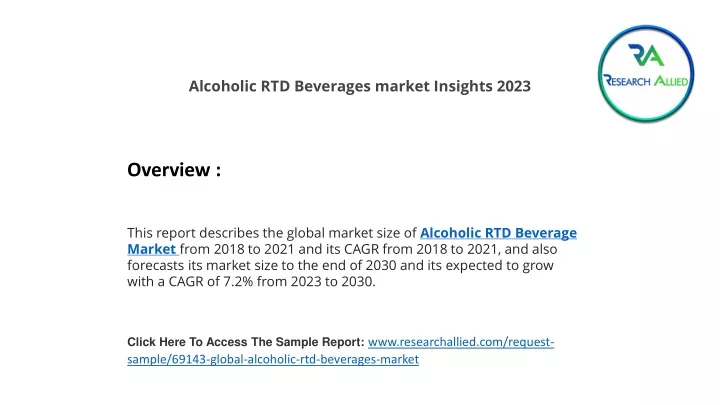 alcoholic rtd beverages market insights 2023