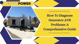 How To Diagnose Generator AVR Problems A Comprehensive Guide