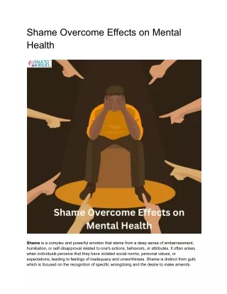 Shame Overcome Effects on Mental Health 3 sept 23