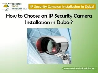ip security cameras installation in dubai