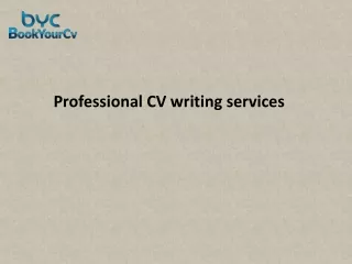 Professional CV writing services .pptx