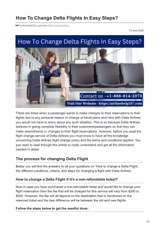 airlinehelp247.com-How To Change Delta Flights In Easy Steps