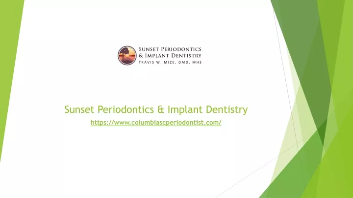 sunset periodontics implant dentistry https