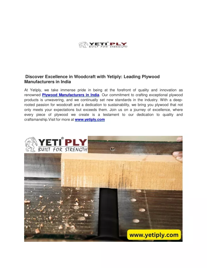 discover excellence in woodcraft with yetiply