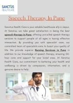 Speech Therapy In Pune - slide 1