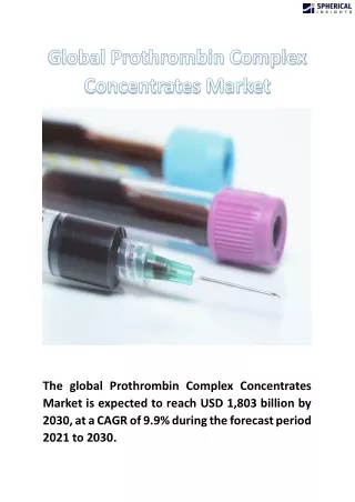 Global Prothrombin Complex Concentrates Market