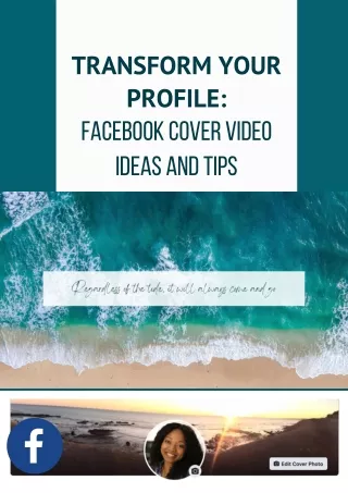transform your profile facebook cover video ideas
