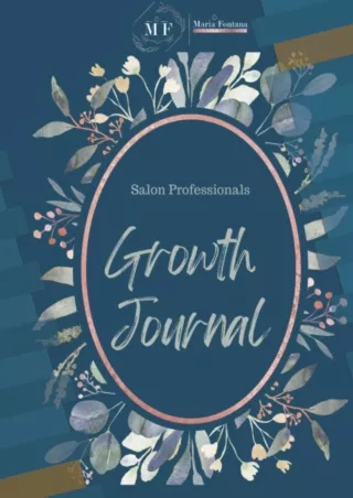 Pdf Ebook Growth Journal: For Salon Professionals