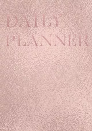 Epub Daily Planner Full Page Per Day: Undated HARDCOVER To Do List   Note Taking