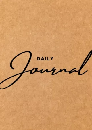 Full Pdf Daily Journal: Neutral colored, 211 Pages for daily thoughts, lined pages,